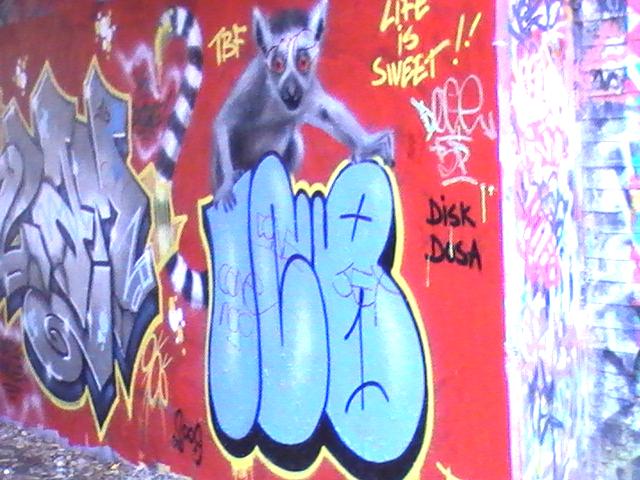 Parkland Walk - Graffiti under Crouch Hill Bridge