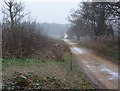 Track near Broxtead House