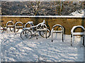 December Snow 2009 - Norfolk Street bike racks