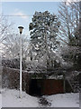 Footbridge under the railway