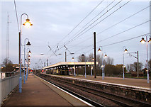 TL5479 : Dusk at Ely railway station by Evelyn Simak