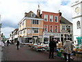 TR0161 : Street market, by Faversham Town Hall. by Colin Park