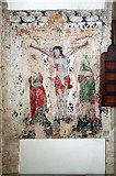 SP4115 : St Laurence, Combe, Oxon - Wall painting by John Salmon