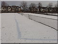 Play abandoned, snow on court