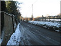 Looking westwards along Rake Lane from Rake Mill House