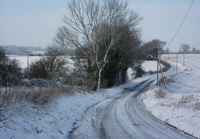 Track To Bunkers Hill Farm From Elmswell © Andrew Hill Cc-by-sa 2.0 