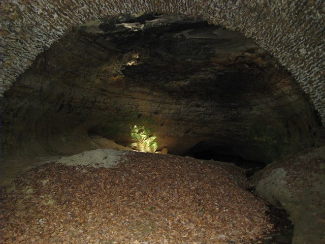 Interior of Mother Ludlam's Cave, Moor Park
