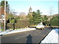 Looking down Sunnyhill towards Wheeler Lane