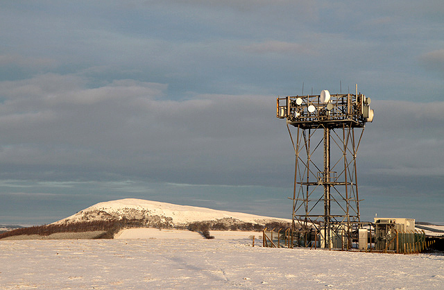 A radio transmitter on Bemersyde Hill