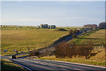 SU1242 : A Class Roads at Stonehenge by Peter Trimming
