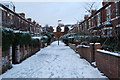 Kingsley Place in snow