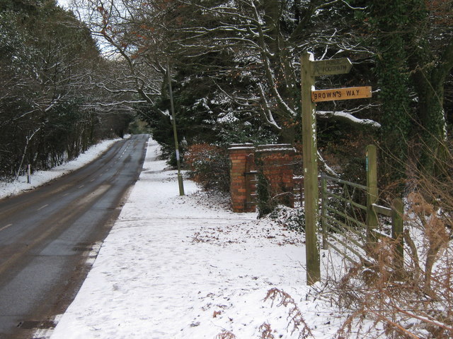 Fingerpost, Brown's Way Footpath, Monument Lane