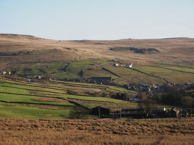 Pastures and moorland above Low Redburn