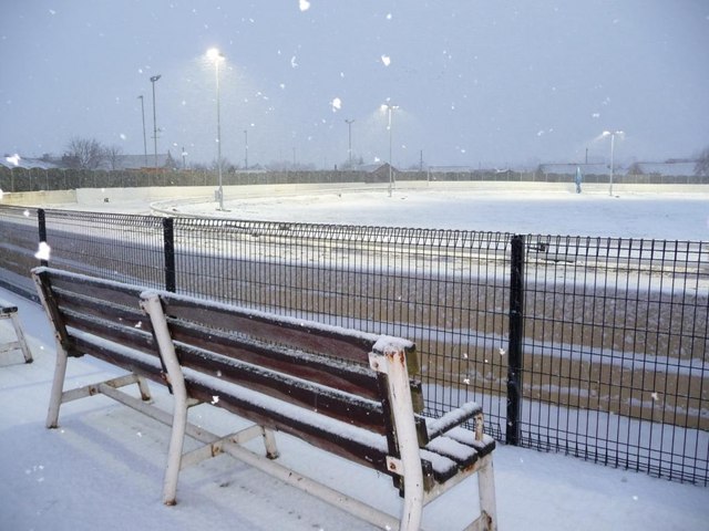 Track-side bench, Kinsley Greyhound Stadium