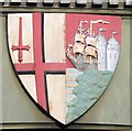 Centre shield on Foregate railway bridge, Worcester