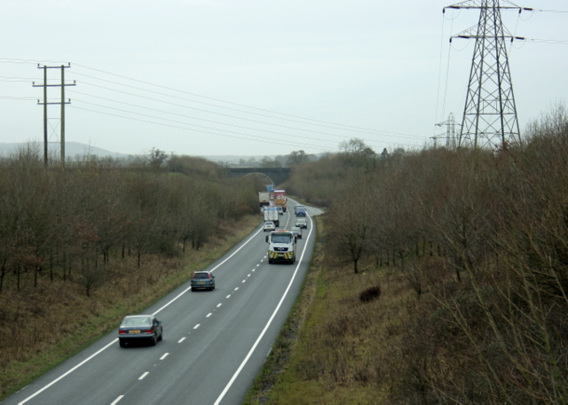 2009 : A361 Frome bypass looking south from Clink Road