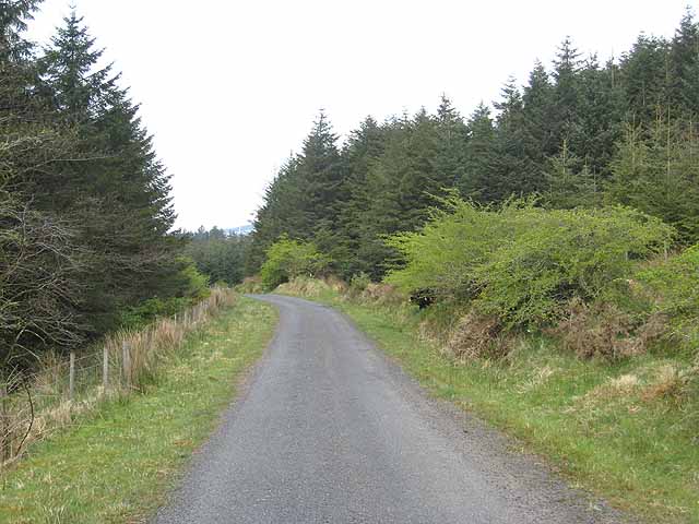 Road down Carrane Hill