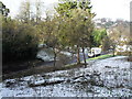 View down onto the road from St Catherine