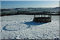 Cattle feeder on Langley Hill