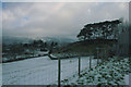 SH7041 : Snow on the farm by Barry Hunter