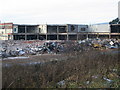 Factory demolition, Fletchamstead Highway