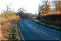 A425 looking east up the hill into Staverton