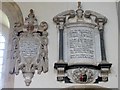 St Peter, Bucknell, Oxon - Wall monuments