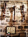 Disused Bell Clappers in Weston Bampfylde Church