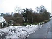 SP8117 : Field entrance from New Road Weedon by John Firth
