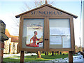 St Nicholas church notice board