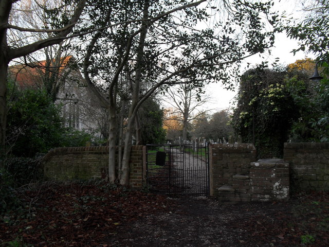 Two ways into the churchyard at St Mary, Sidlesham