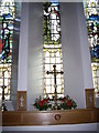 Altar and Bentinck window, St Ternan