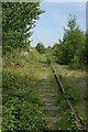 Derelict railway line near Fleetwood docks