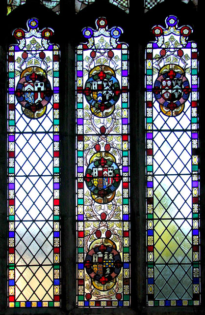All Saints church - C16 stained glass
