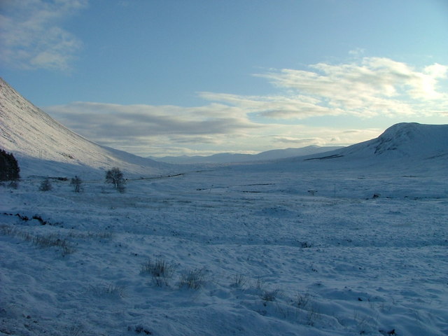 Snowy scene at Altnafeadh