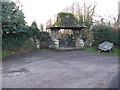 Lych gate eastern entrance to graveyard