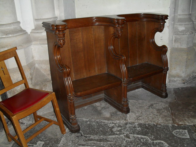 Traditional chairs within St Nicholas, Arundel