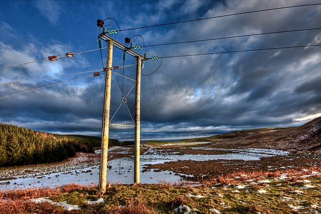 Power Lines at Greenland