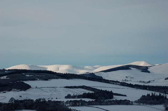 The Broughton hills from Cademuir
