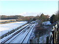 Snow covered tracks