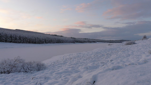 Winter Scene, overlooking Loch Craggie