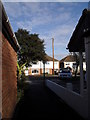 Path from Ricardo Road emerging into Follett Close