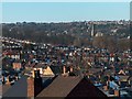 View towards Ranmoor parish church from Psalter Lane