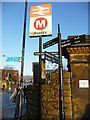 Signage outside Halifax station