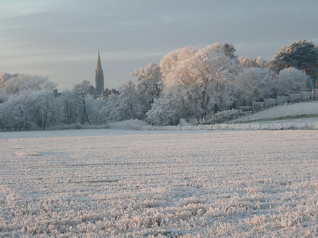 Nairn skyline in winter