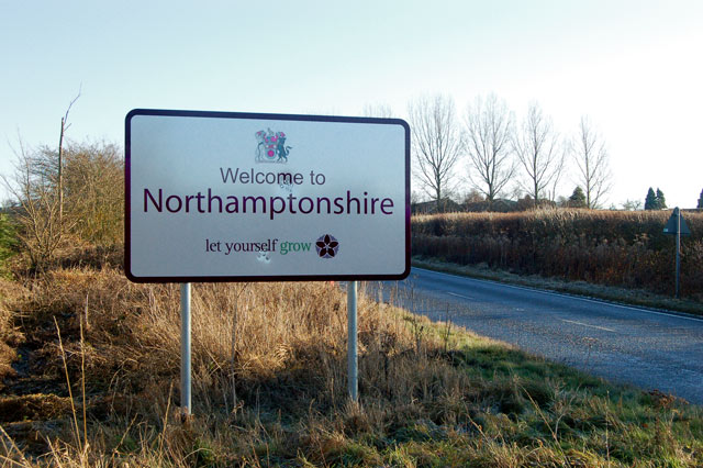 Into Northamptonshire from Warwickshire, A425