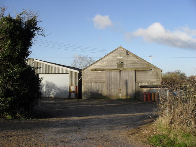 Farm buildings by the A424