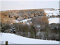 Snow-laden field near Osmotherley Youth Hostel