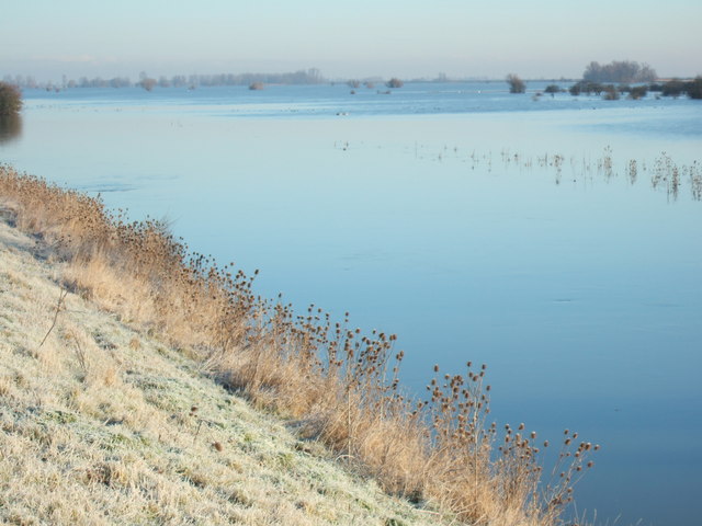 Icy blue - The Ouse Washes at Mepal