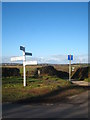 Finger post at Durgan crossroads